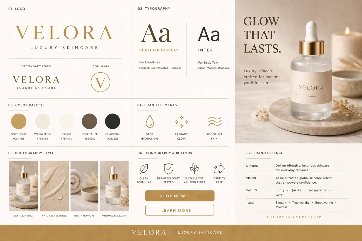 Brand Visual Design before image editing